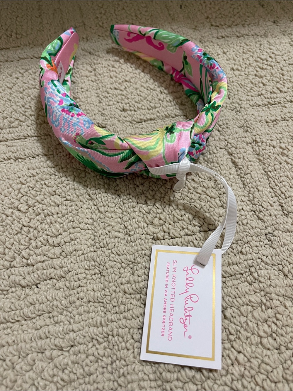 Lilly Pulitzer Slim Knotted Headband NWT